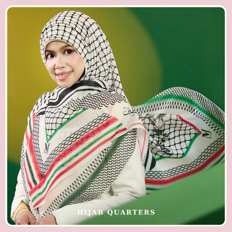Free Palestine (Kufiya Off White)